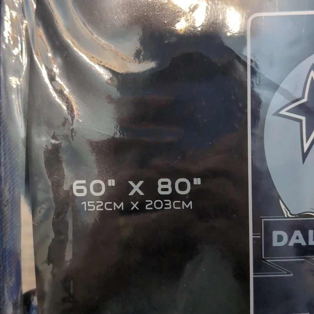 NFL Dallas Cowboys Supersized Royal Plush Raschel Blanket